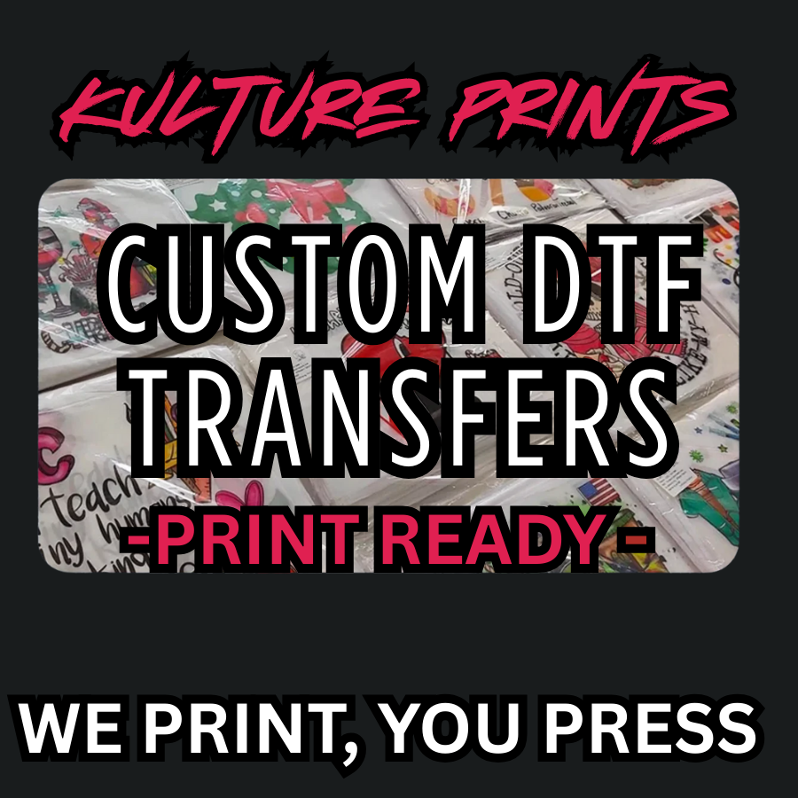 Custom DTF Sheets ( Print Ready)