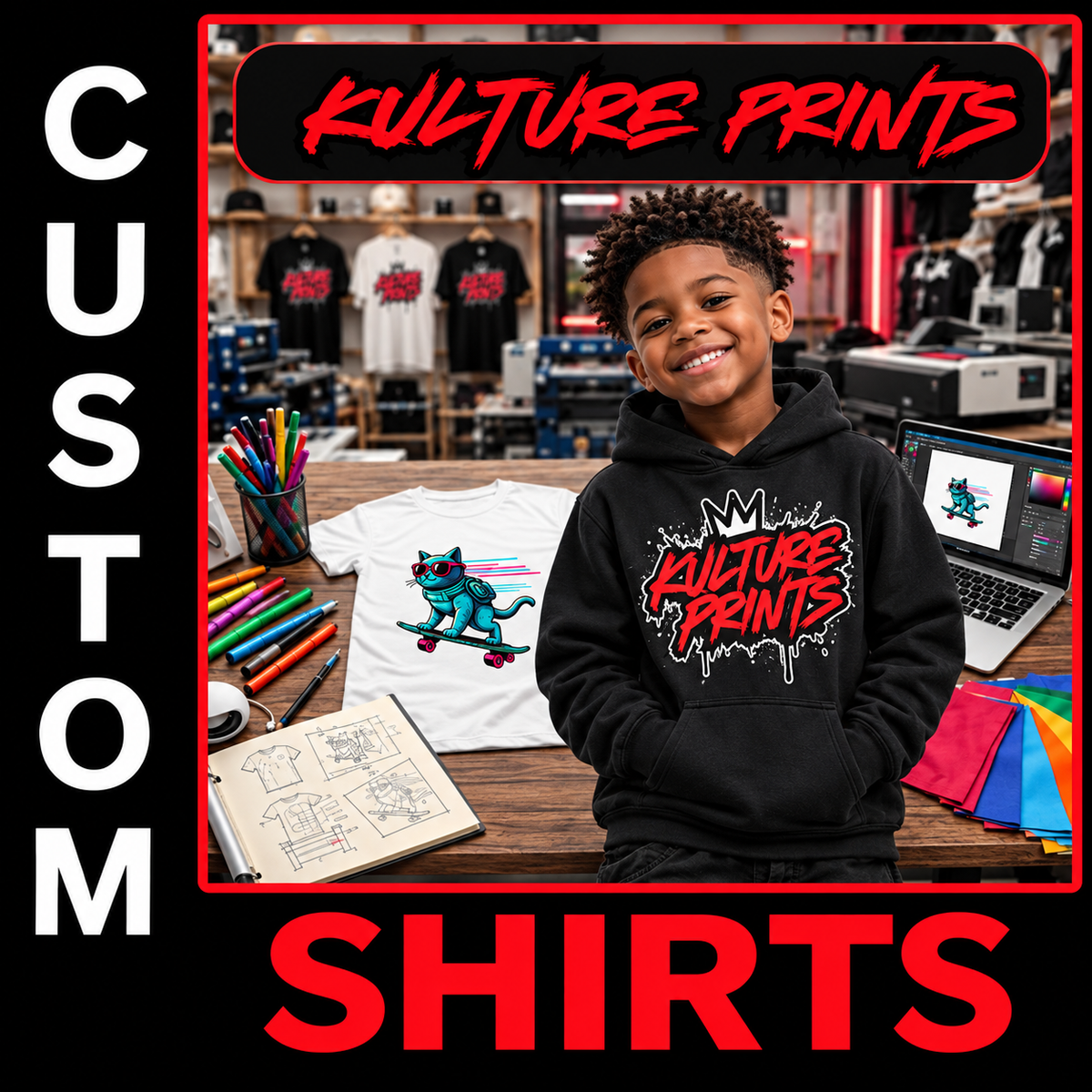 Custom Sweatshirts and Hoodies- Kids